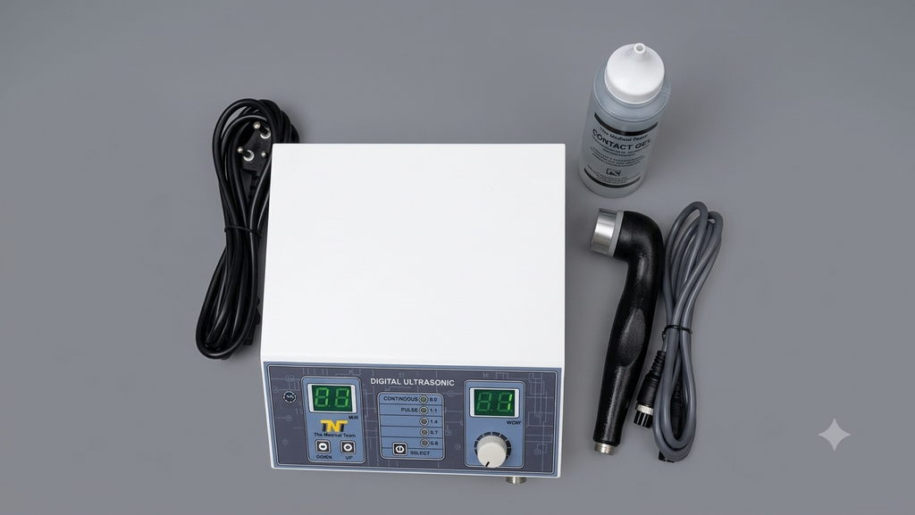 Ultrasonic Physiotherapy Machine with 5led one year of warranty