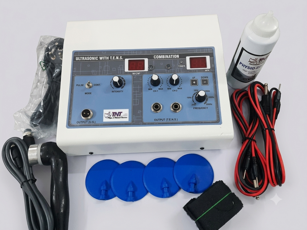 TNT 2Ch TENS +US combo physiotherapy equipment