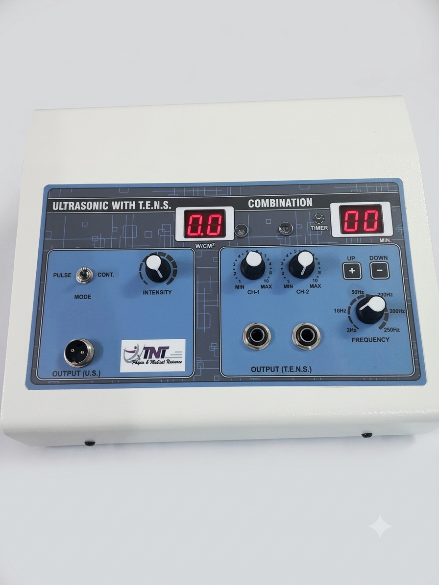 TNT 2Ch TENS +US combo physiotherapy equipment