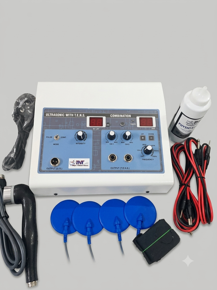 TNT 2Ch TENS +US combo physiotherapy equipment