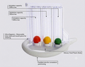 TNT 3 Ball spirometer